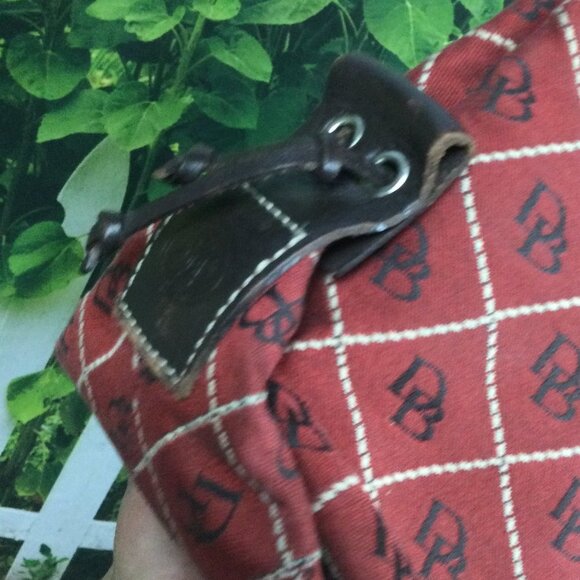 Vintage Dooney & Bourke Red Satchel Bag - Picture 5 of 16